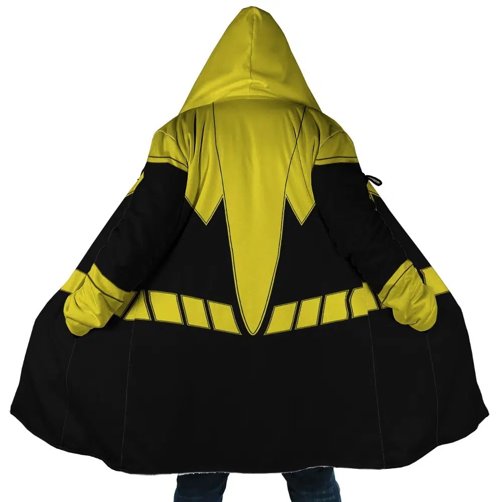 Yellow Lantern Hooded Cloak Coat