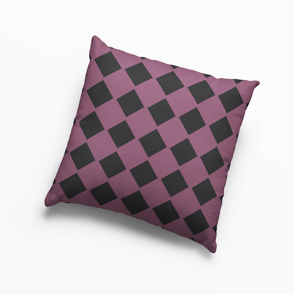 DVA Black Cat Pattern Throw Pillow