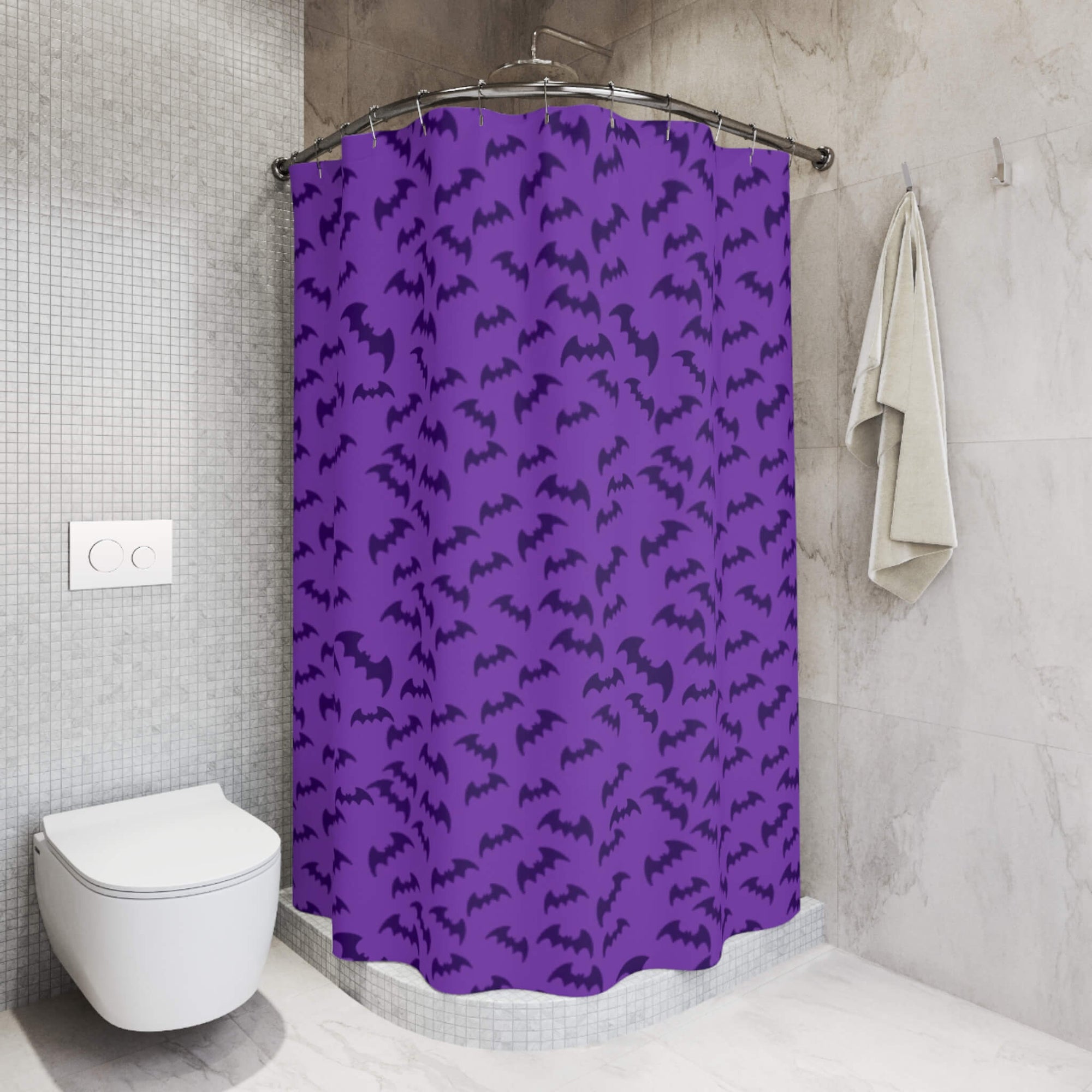 Death Stalkers Morrigan Bats Pattern Shower Curtains