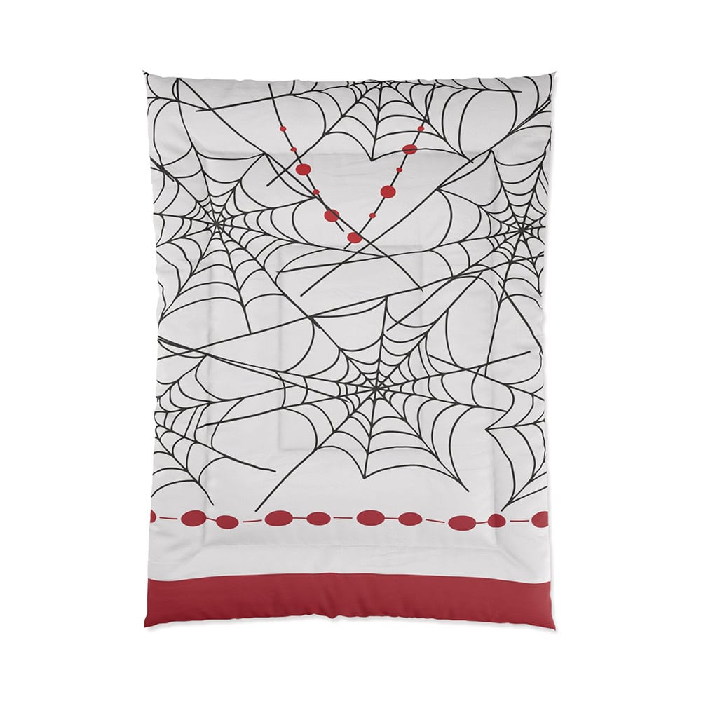 Demon Corps Spider Web Pattern Comforter Set Bedding