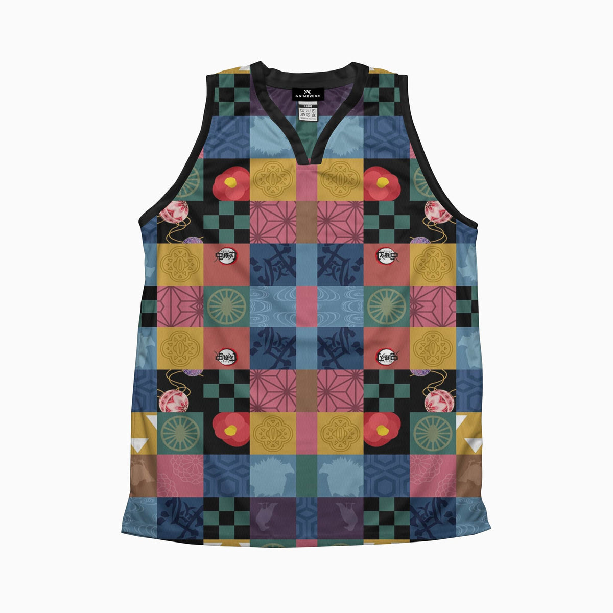 Demon Corp Design Patches Jersey Tank Top