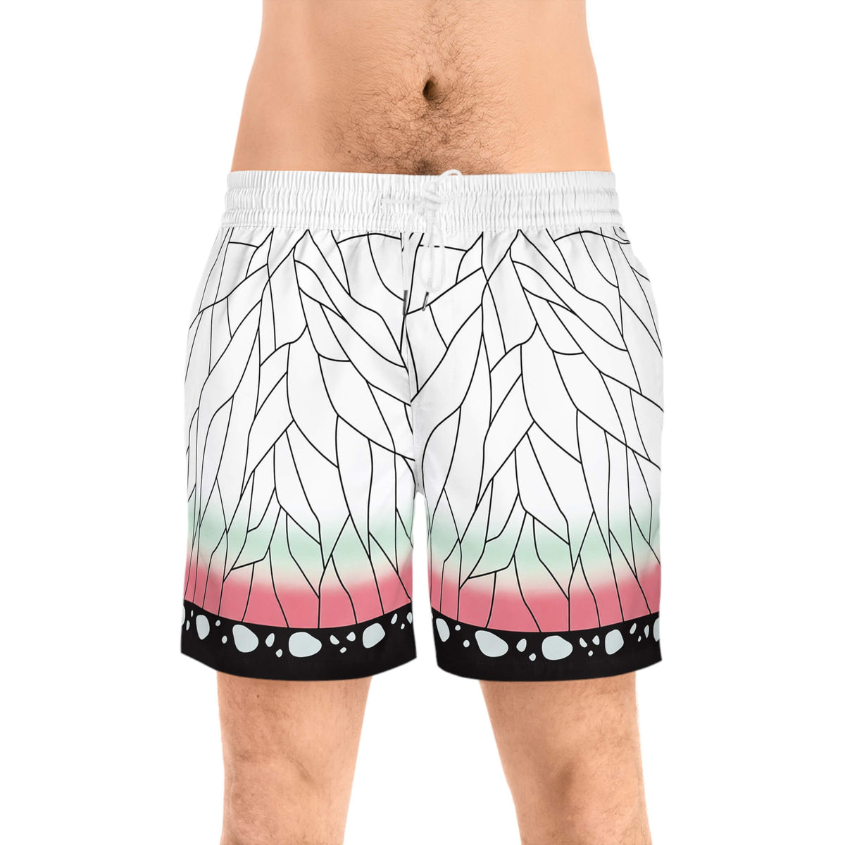 Insect Pillar Classic Pattern Swim Trunk