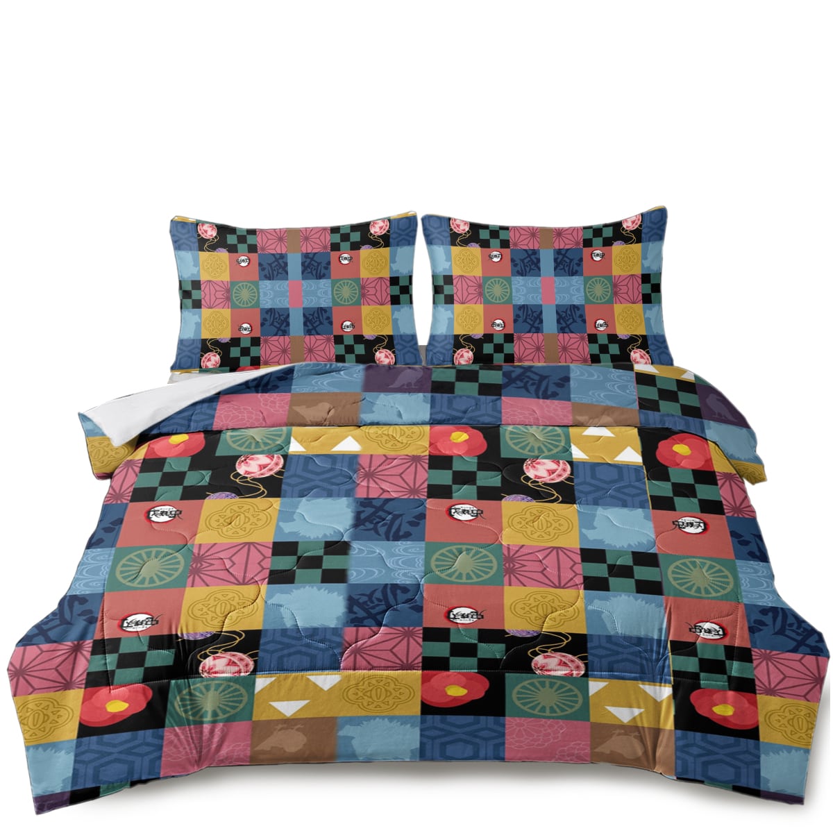 Demon Talisman Patches Comforter Set