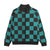 Check Pattern Fleece Collar Up Jacket