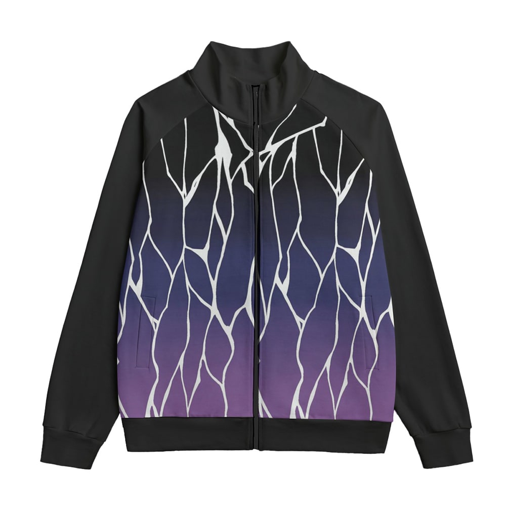 Insect Pillar Dark Pattern Collar Up Jacket