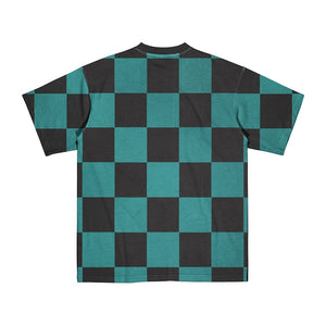 kimetsu na Classic Green Check Pattern T-Shirt