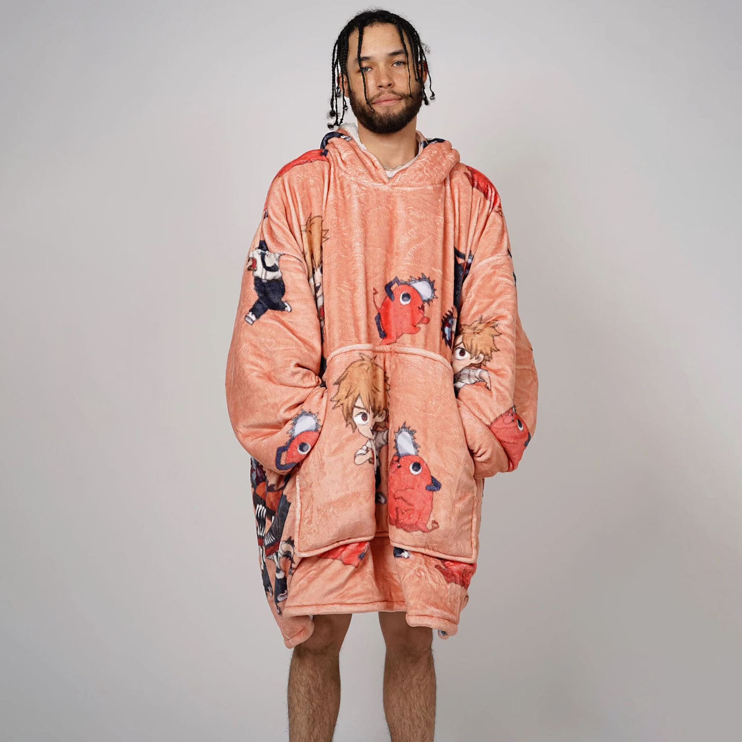 Chainsaw Devil Kawaii Oversized Blanket Hoodie