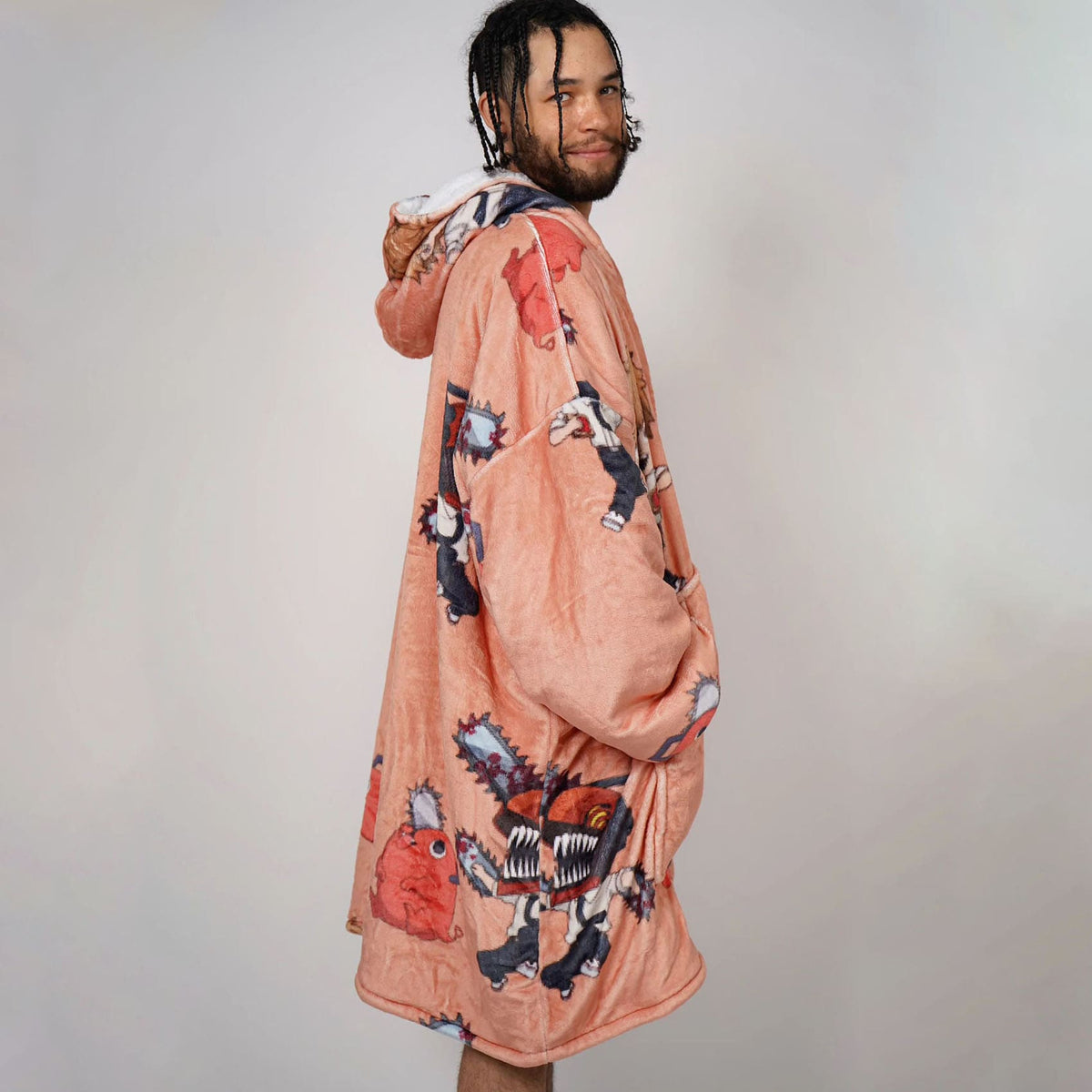 Chainsaw Devil Kawaii Oversized Blanket Hoodie