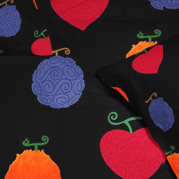 Devil Fruits OP Pattern Comforter Set Bedding
