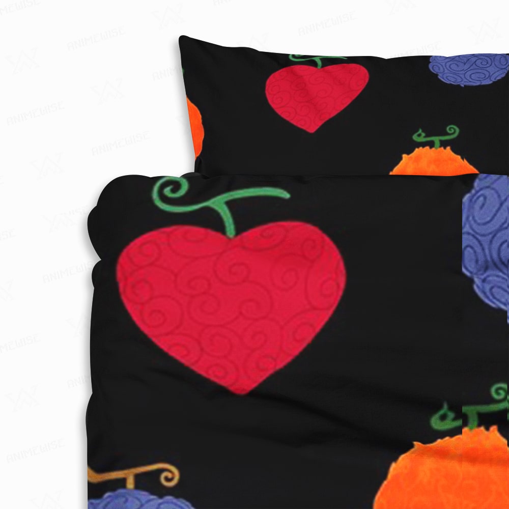 Devil Fruits Patterns Brushed Duvet Cover Bedding