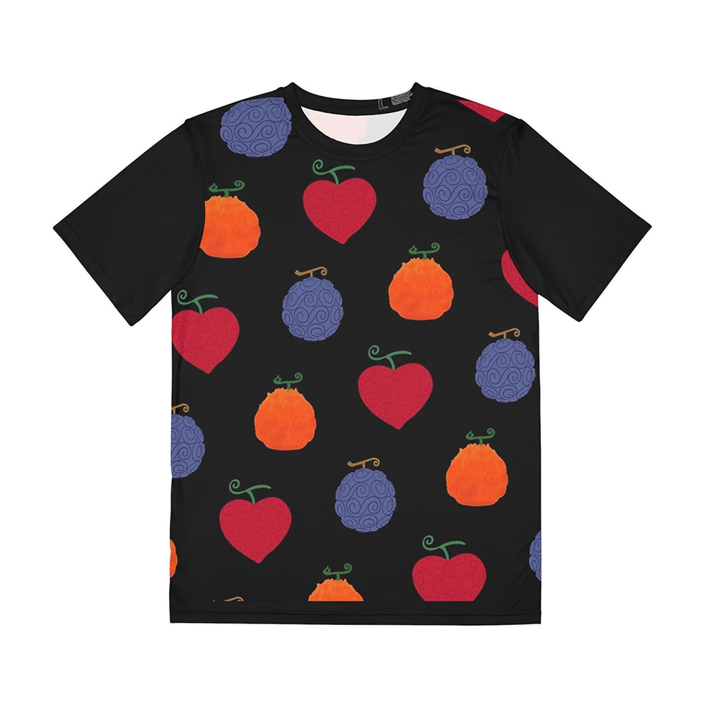 Devil Fruits Brushed Pattern T-Shirt