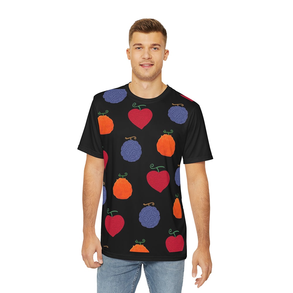 Devil Fruits Brushed Pattern T-Shirt