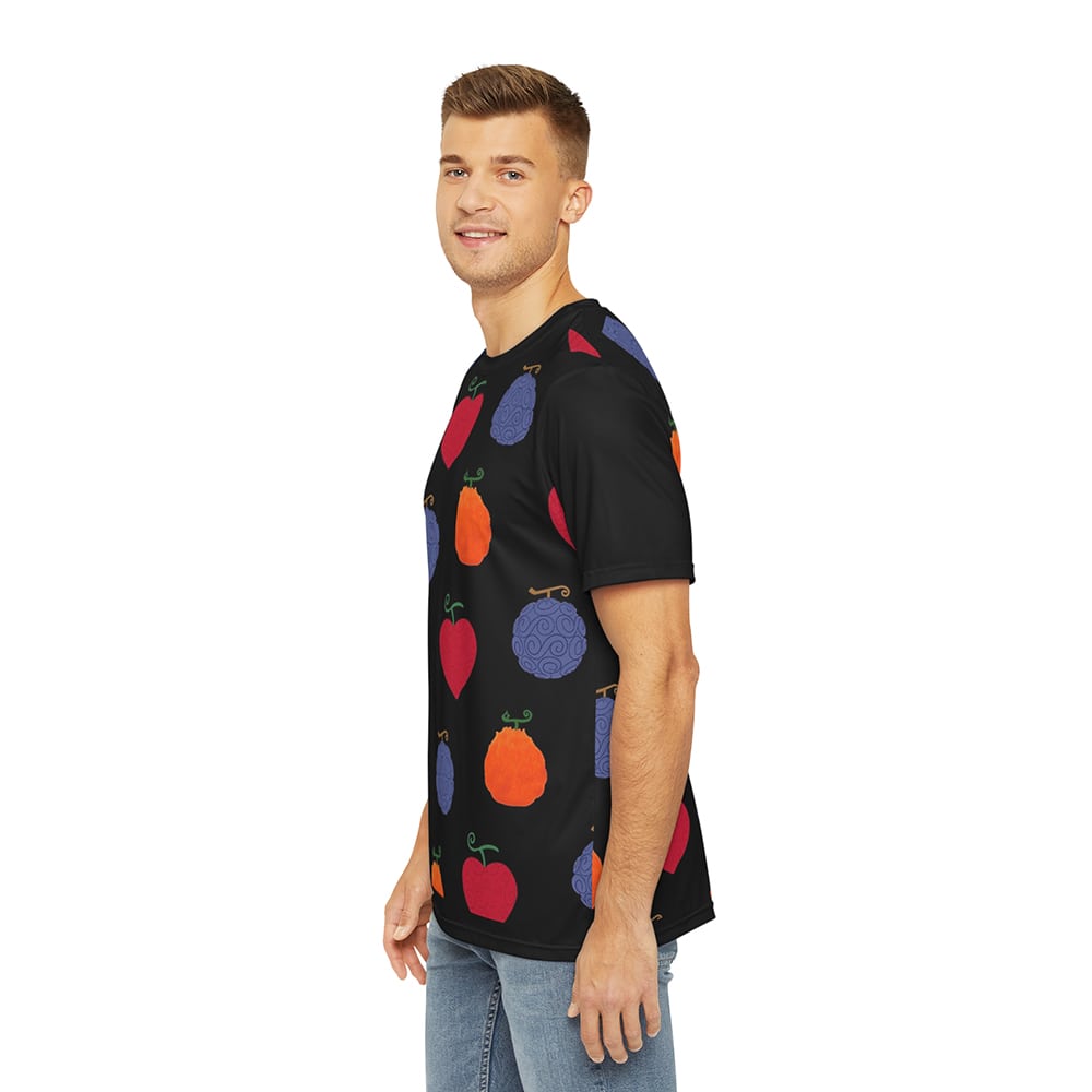 Devil Fruits Brushed Pattern T-Shirt