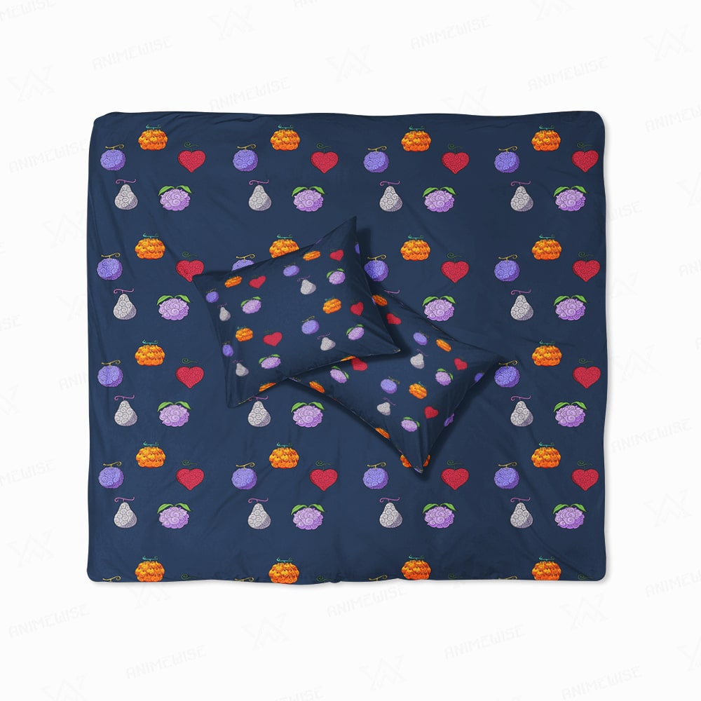 Devil Fruits Brushed All Over Pattern Duvet Cover Bedding