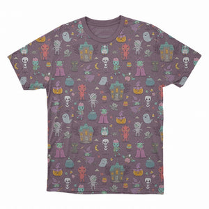 Devil Minions All Over Brushed Premium Halloween T-Shirt
