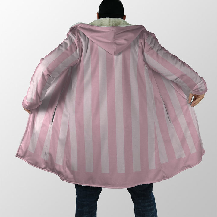 Doffy Joker Classic Stripes Hooded Cloak Coat