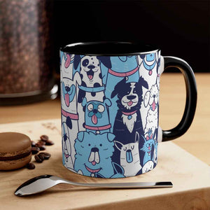 Dog Doodles Accent Coffee Mug