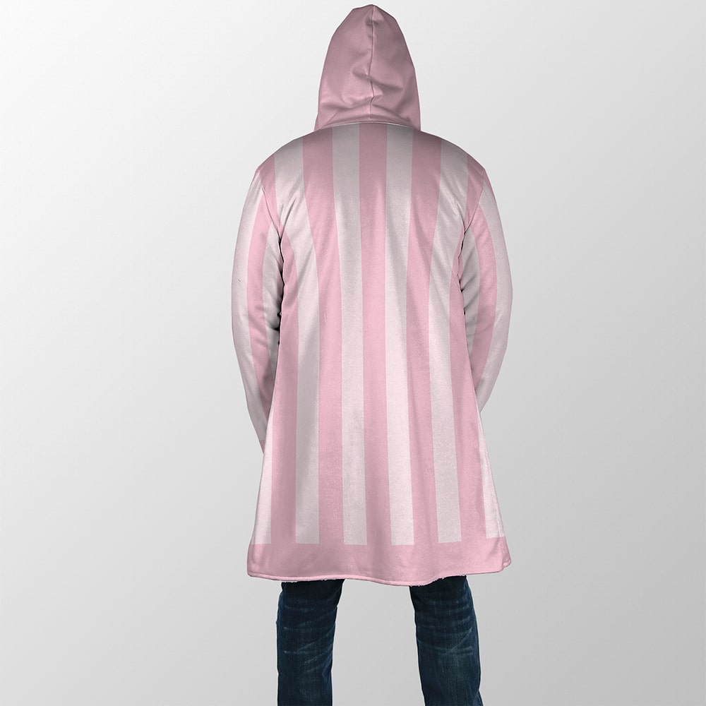 Doffy Stripes Hooded Dream Cloak Coat
