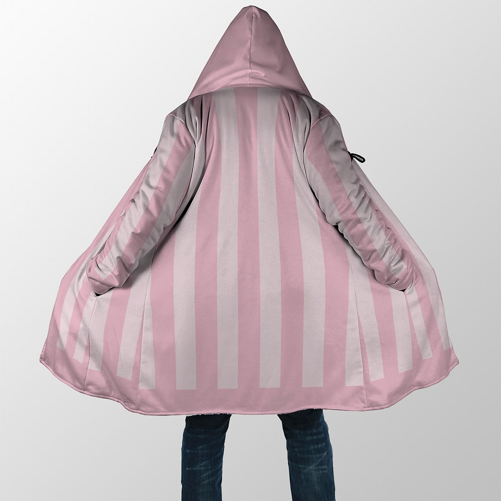 Doffy Stripes Hooded Dream Cloak Coat