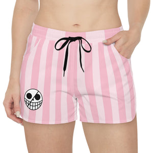 Doffy Joker Pink Women Athletic Shorts
