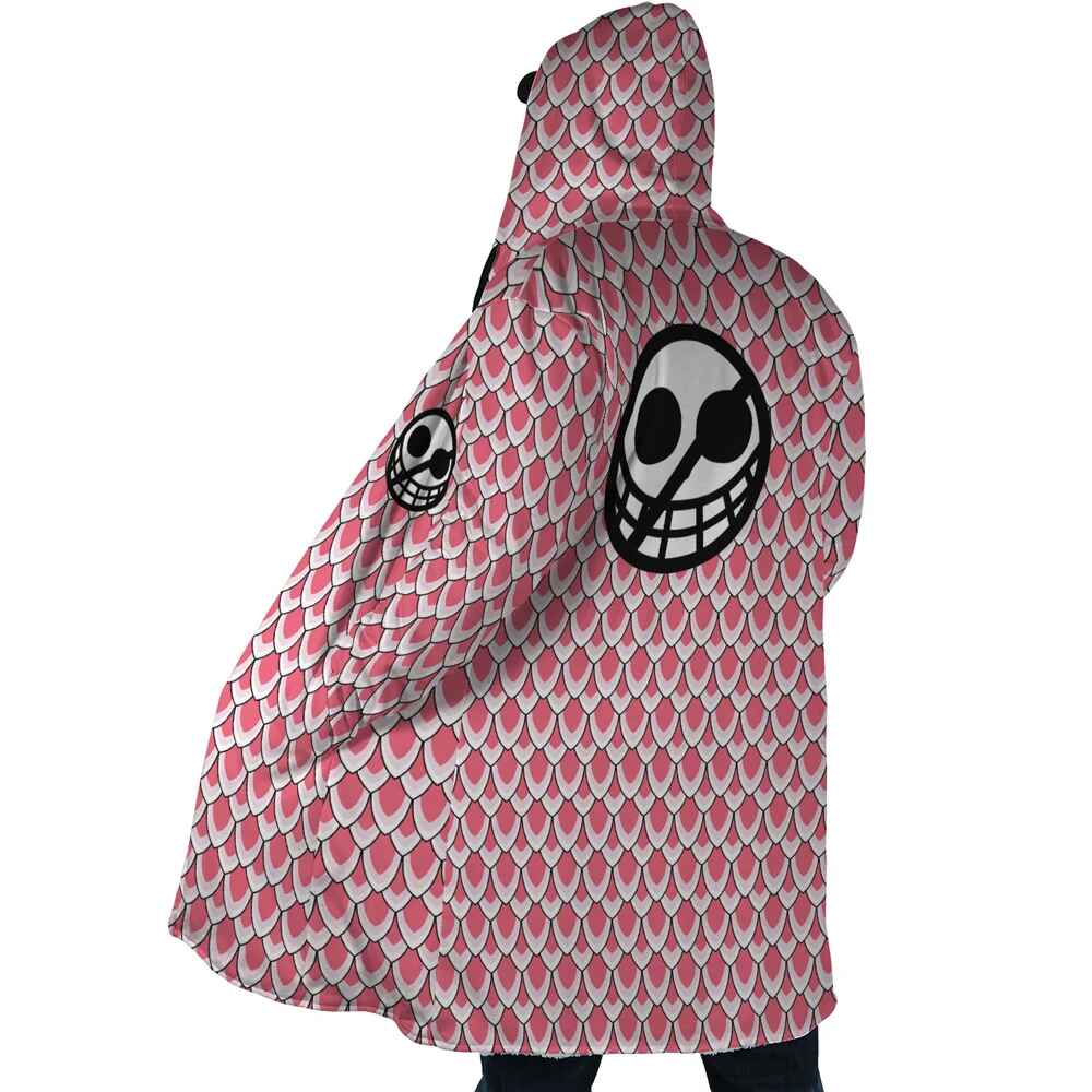 Doffy Scale Brushed Hooded Dream Cloak Coat