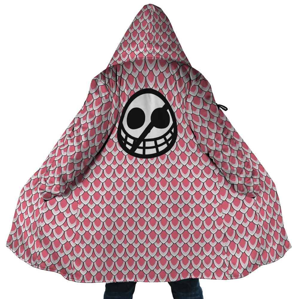 Doffy Scale Brushed Hooded Dream Cloak Coat