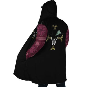 Mihawk Jolly Roger Hooded Cloak Coat