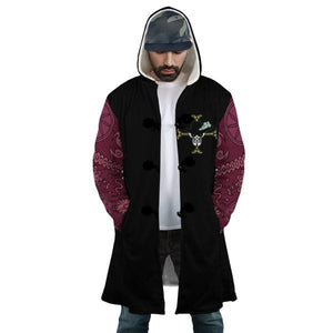 Mihawk Jolly Roger Hooded Cloak Coat