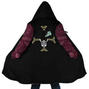 Mihawk Jolly Roger Hooded Cloak Coat