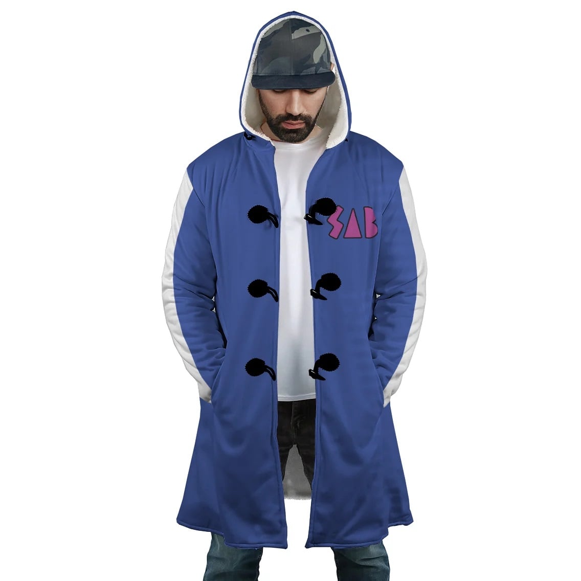 Dragon Ball Sab Emblem Hooded Cloak Coat