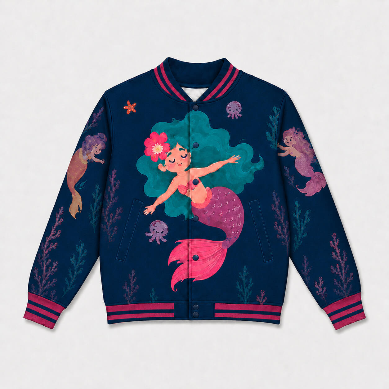 Dreamtide Mermaid Varsity Jacket