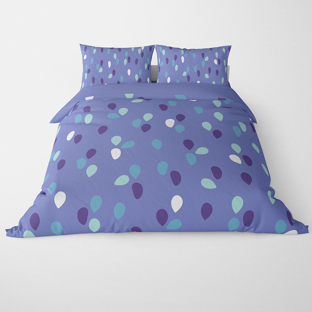 Droplets Abstract Pattern Duvet Cover Bedding