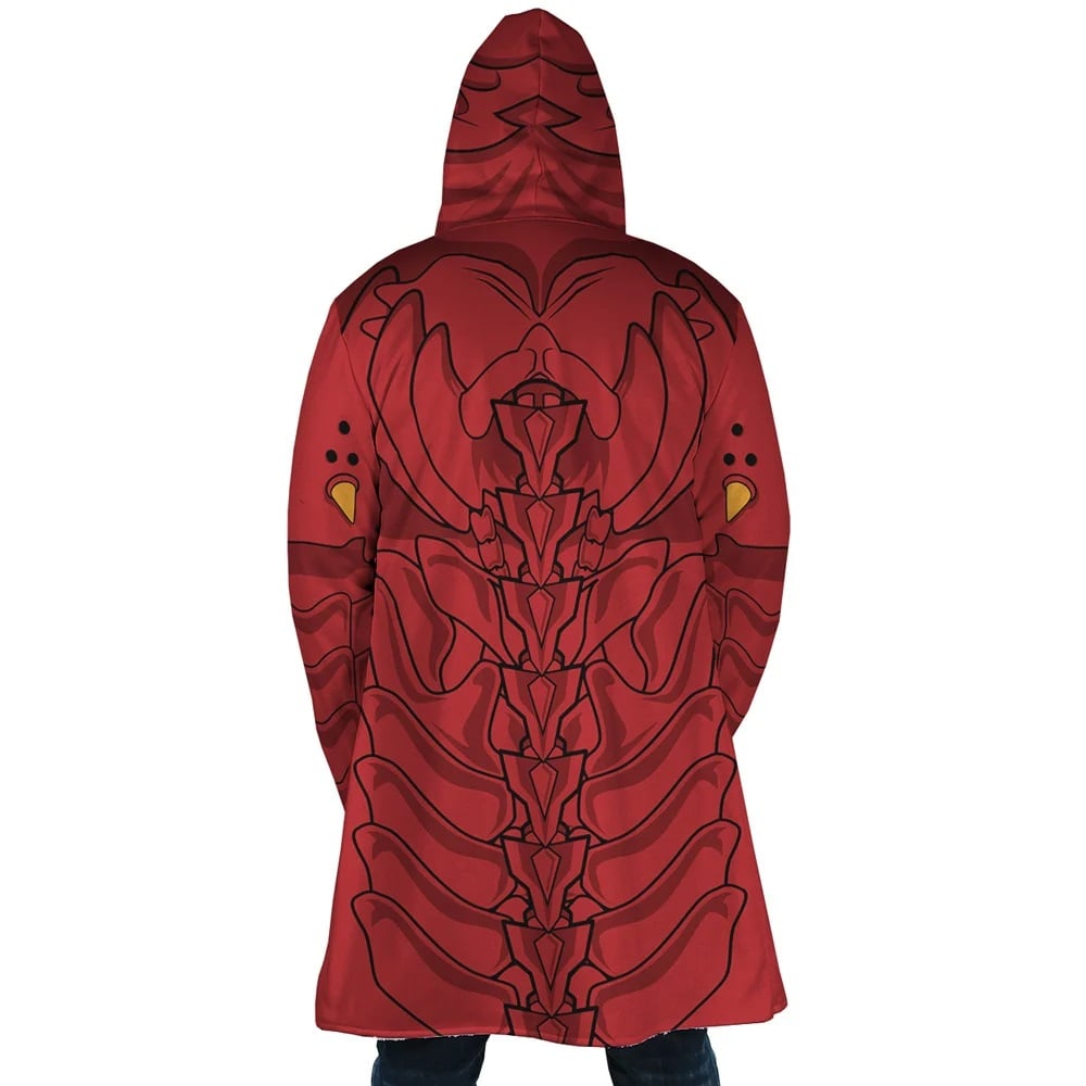 DxD Red Dragon Emperors Armor Mecha Hooded Cloak Coat