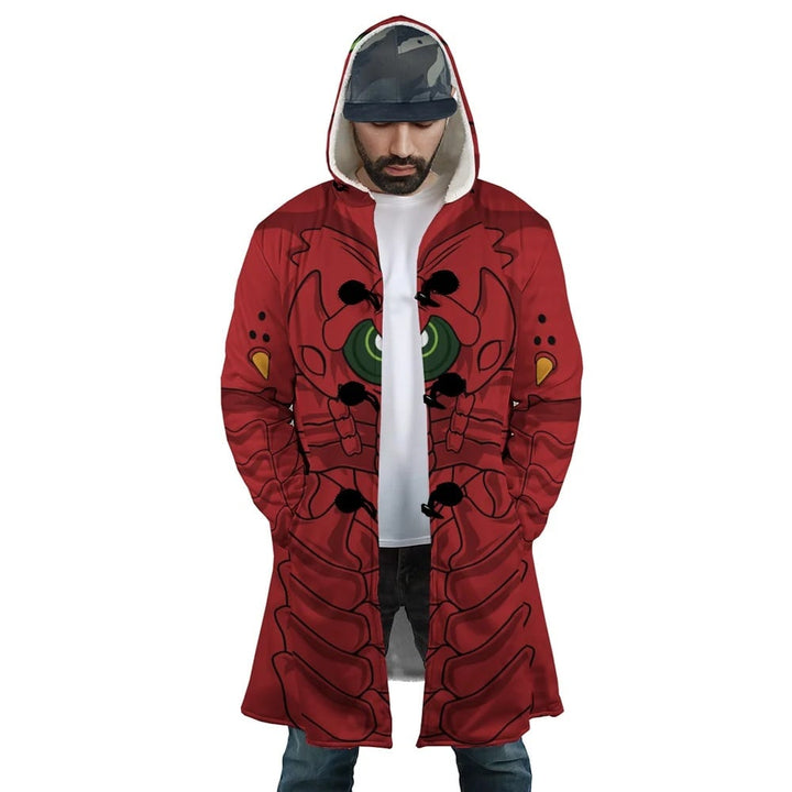 DxD Red Dragon Emperors Armor Mecha Hooded Cloak Coat
