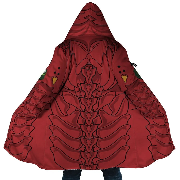 DxD Red Dragon Emperors Armor Mecha Hooded Cloak Coat