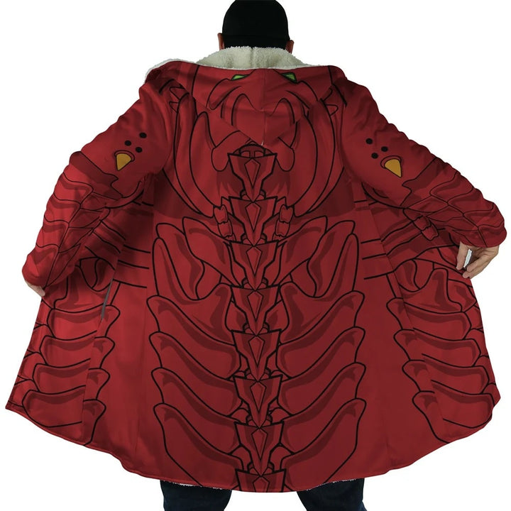 DxD Red Dragon Emperors Armor Mecha Hooded Cloak Coat