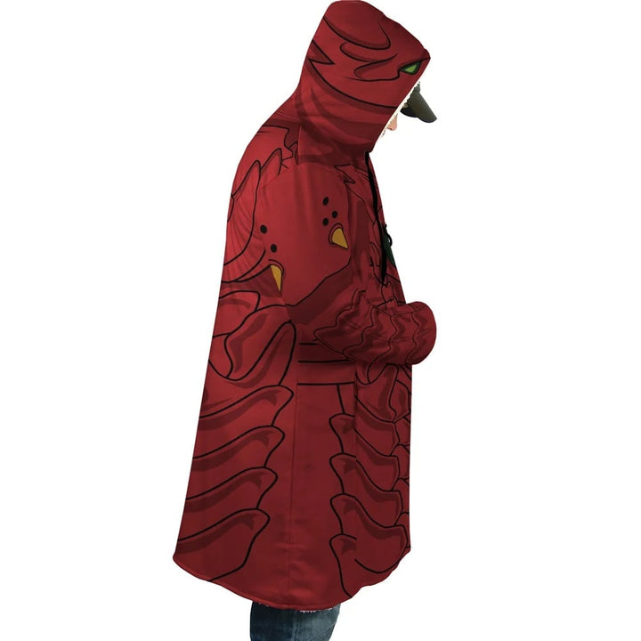 DxD Red Dragon Emperors Armor Mecha Hooded Cloak Coat