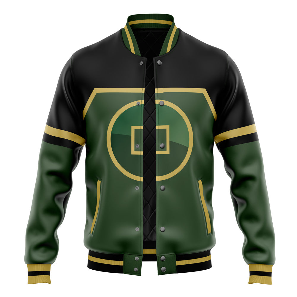 Earth Kingdom Inspired Fleece Baseball Jacket