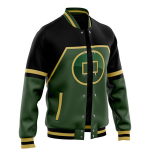 Earth Kingdom Inspired Fleece Baseball Jacket