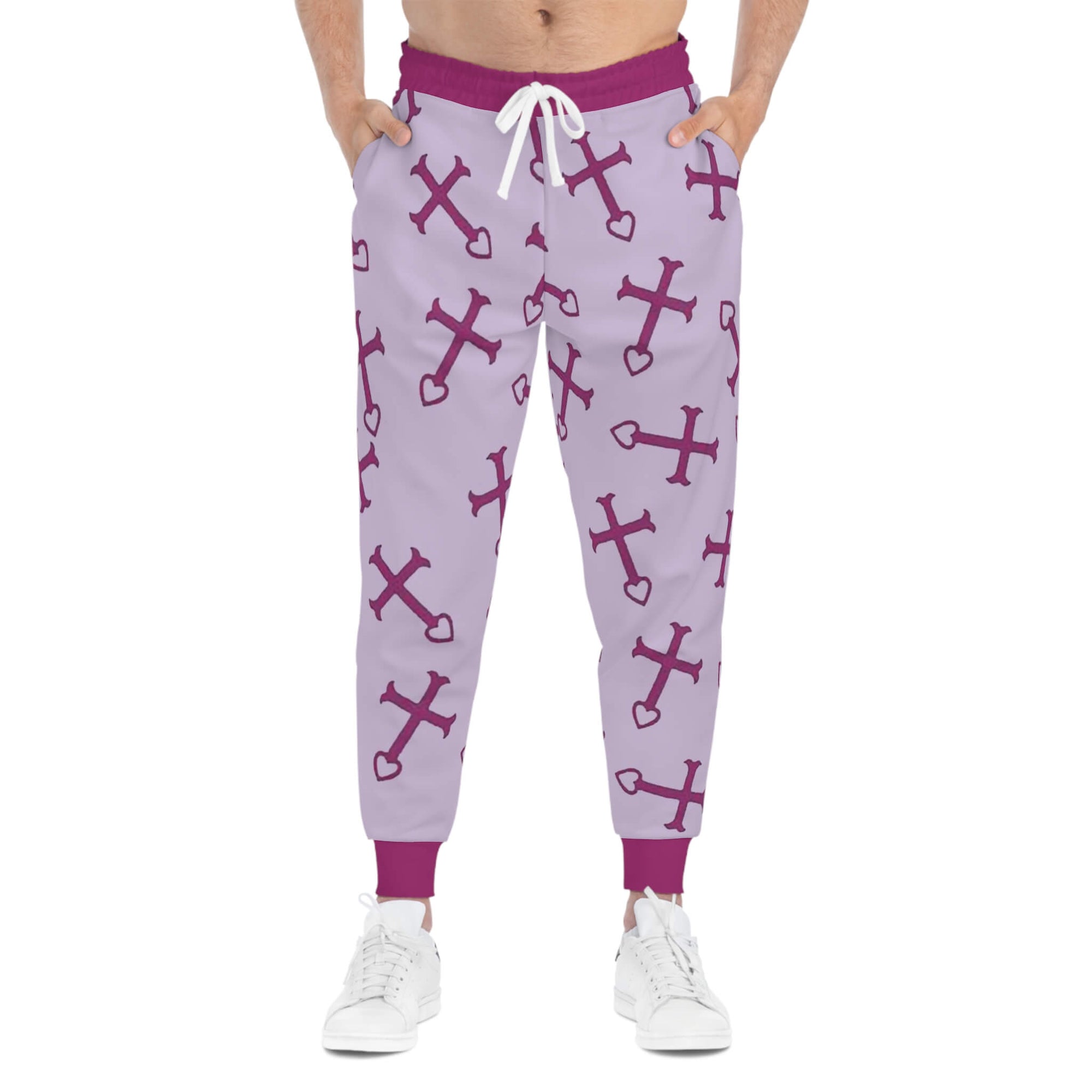 Erza Cross Heart Fusion Pattern Sweatpants Joggers