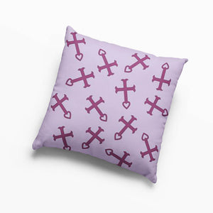 Erza Cross Pattern  Throw Pillow