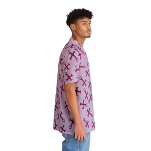 Erza Cross Heart Fusion Pattern Hawaiian Shirt