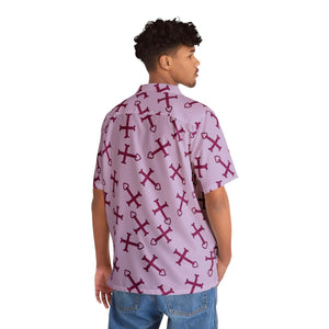 Erza Cross Heart Fusion Pattern Hawaiian Shirt