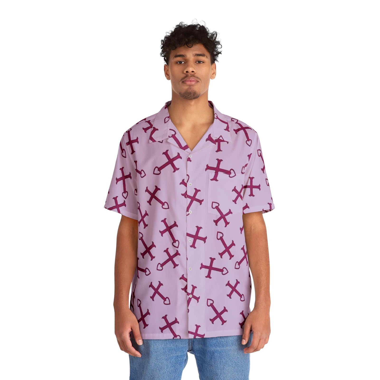 Erza Cross Heart Hawaiian Shirt