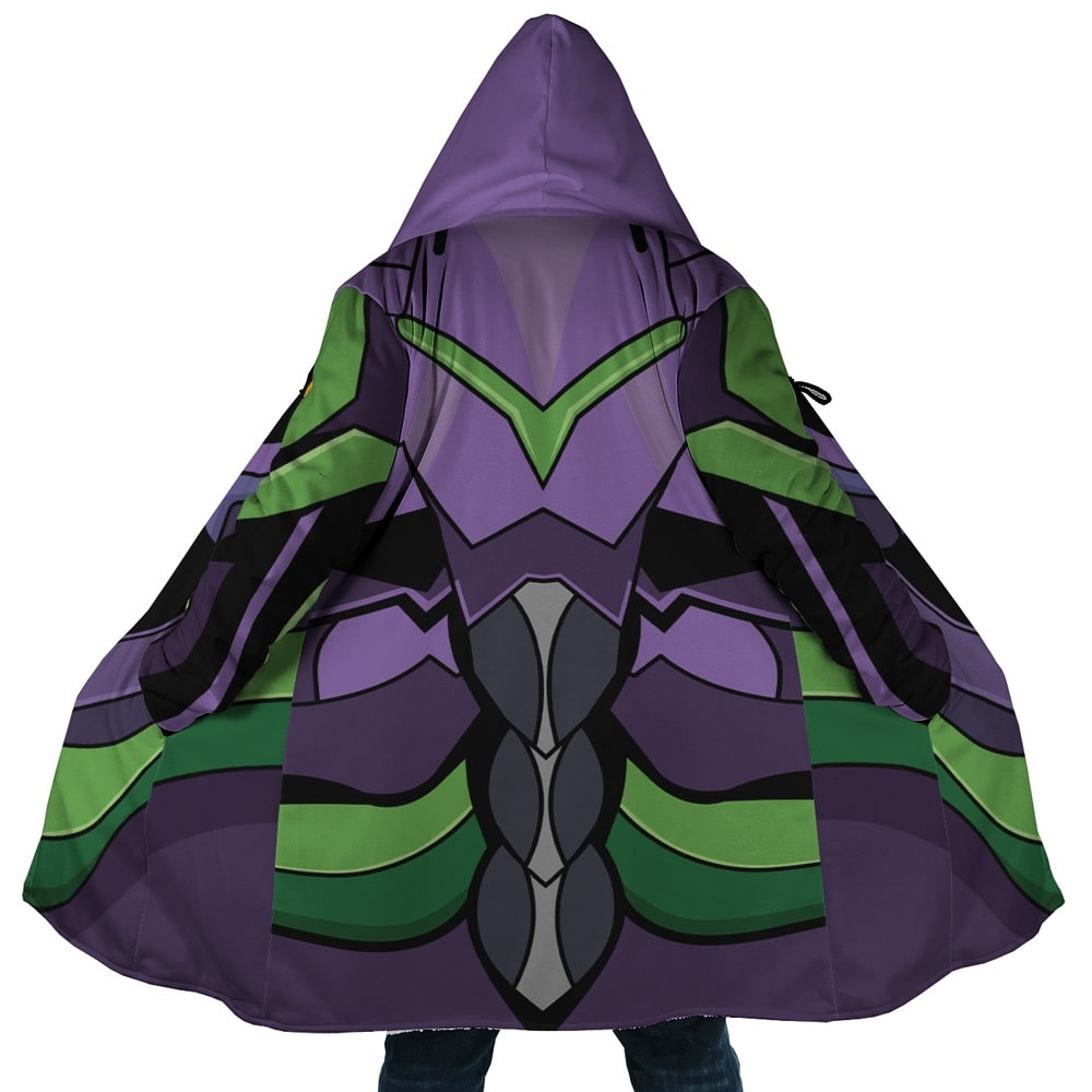 Eva Uni-01 Hooded Cloak Coat
