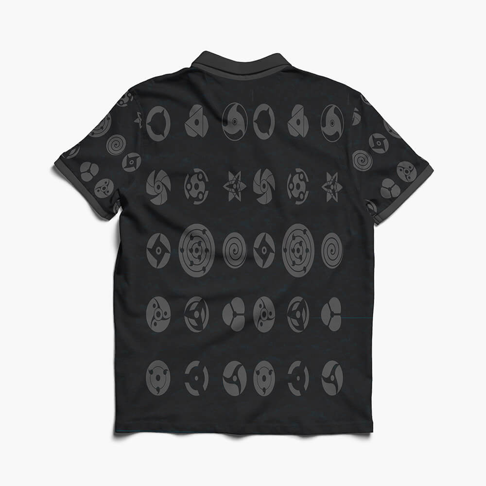 Shinobi Eyes All Over Brushed Polo Shirt