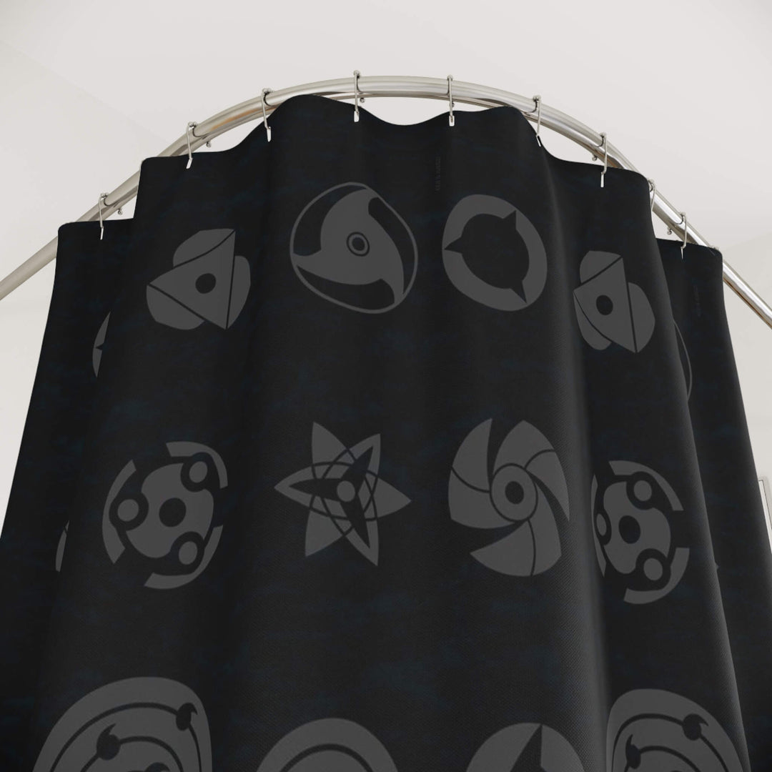 Eyes All Over Brushed Shower Curtains