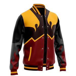 Fire Clan Avatar Varsity Baseball Jacket