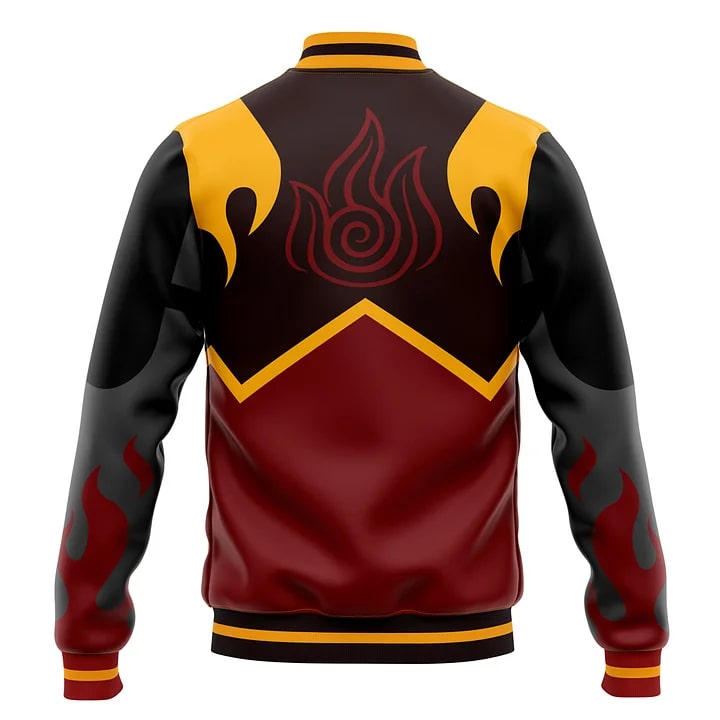 Fire Clan Avatar Varsity Baseball Jacket