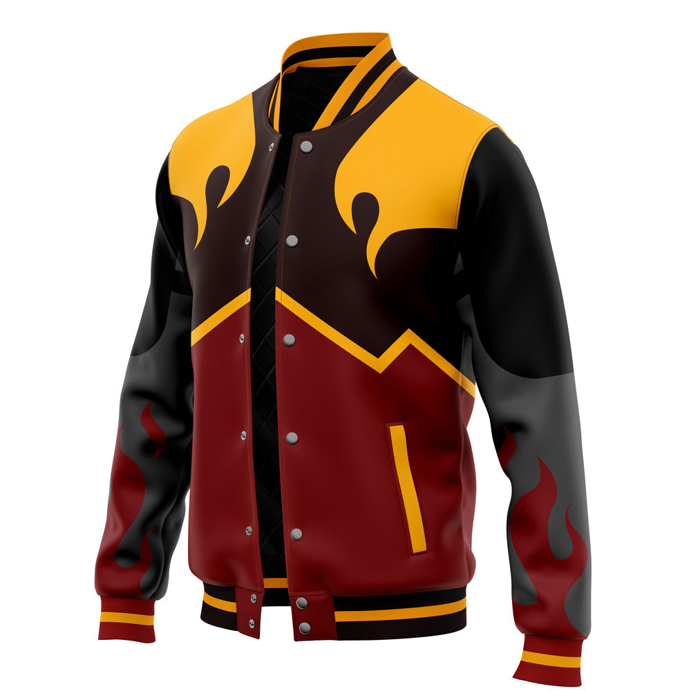 Fire Nation Cosplay Inspired Avatar Baseball Jacket